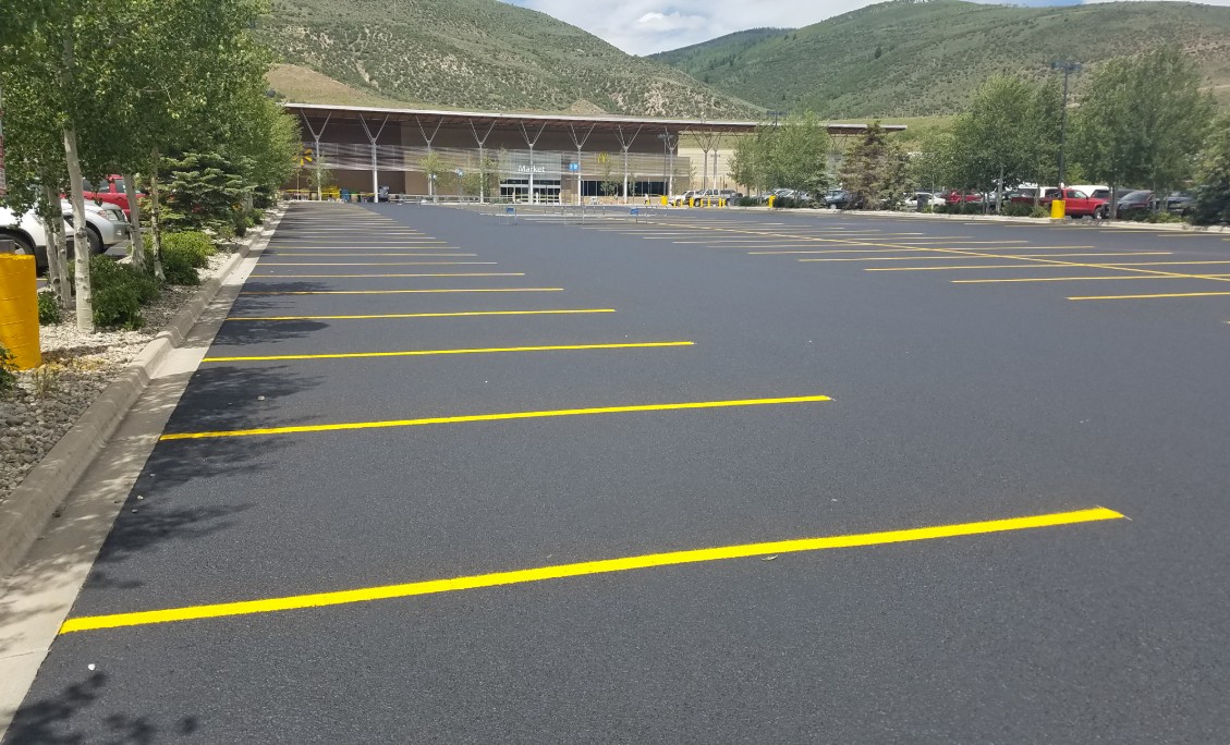 Colorado parking lot restriping timing