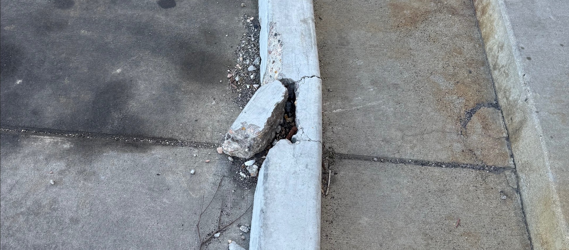 Professional wheel stop installation in Colorado parking lot